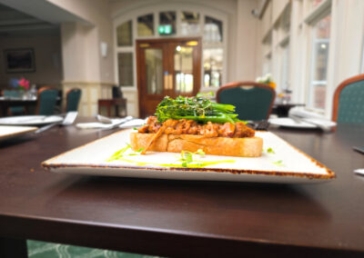 BBQ Pulled Pork on toast for lunch